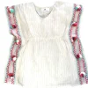 America & Beyond Zephyr Detail Detail Cover-Up, Beige/Gold Stripe Best