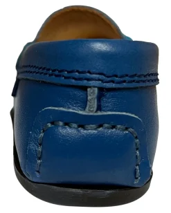 Atlanta Mocassin Boy's & Girl's Originals 032 Penny Loafer - Blue Ocean Smooth Outlet