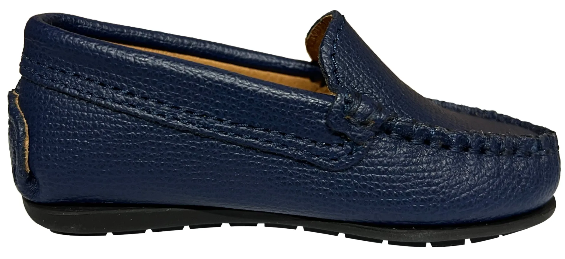 Atlanta Mocassin Boy's and Girl's Loafers, Blue Little Grainy Hot