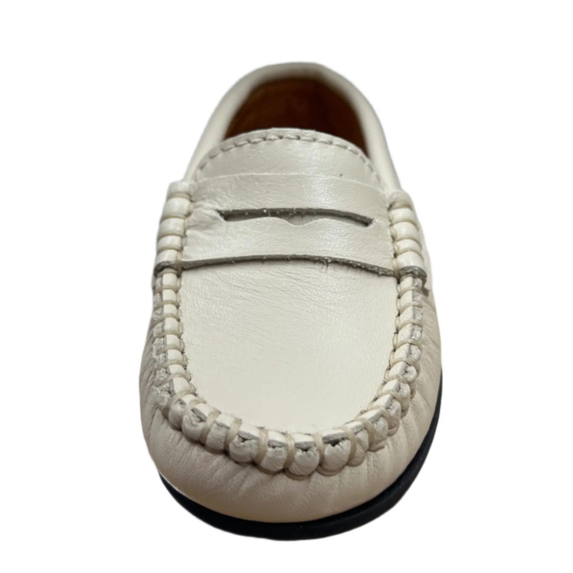 Atlanta Mocassin Atlanta Moccasin Boy's and Girl's Originals 032 Penny Loafer - Sand Smooth Sale