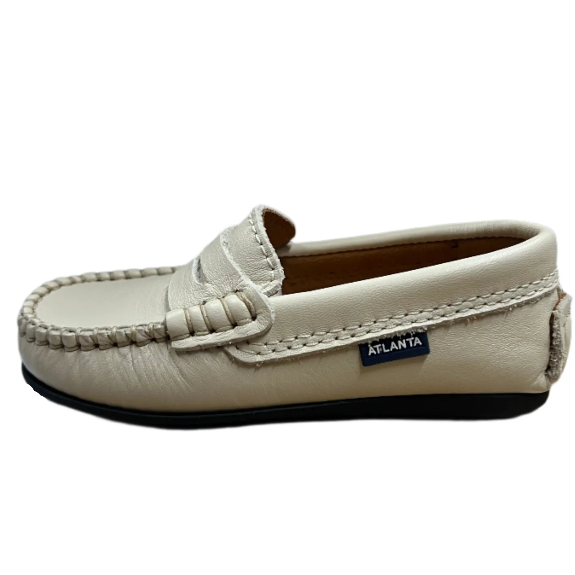 Atlanta Mocassin Atlanta Moccasin Boy's and Girl's Originals 032 Penny Loafer - Sand Smooth Sale