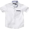 Attic 21 Short Sleeve HSH4212 Dress Shirt - Off White Outlet