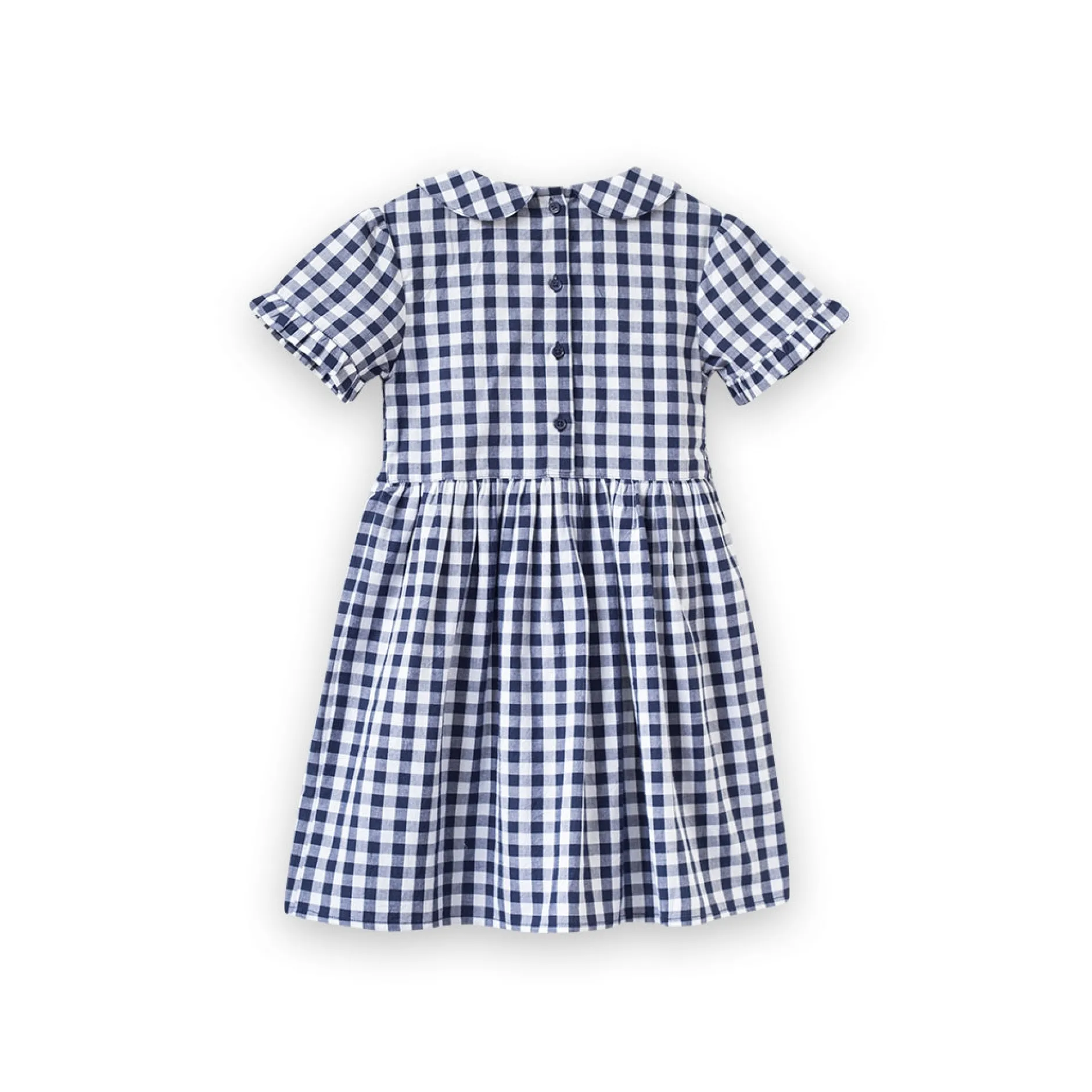 Beet World Briar Dress, Navy Gingham Discount