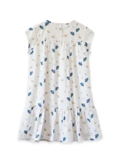 Beet World Molly Dress, Blue Floral Sale