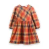 Beet World Phoebe Dress | Orange Winter Plaid Online
