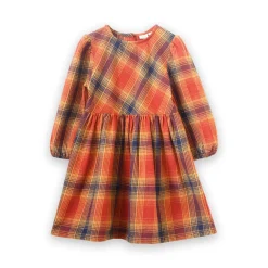 Beet World Phoebe Dress | Orange Winter Plaid Online