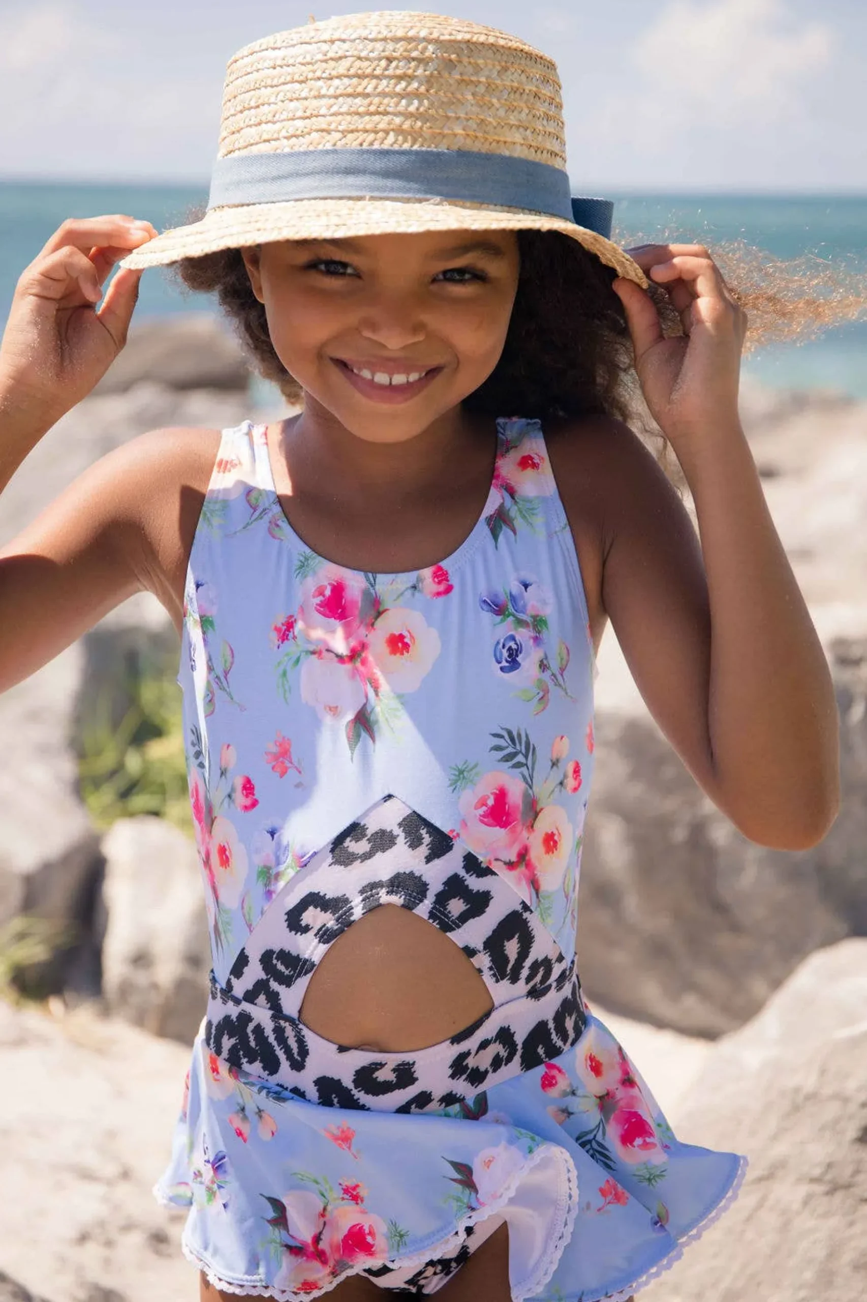 Blueberry Bay Dream Weaver Boater Style Sun Hat Sale