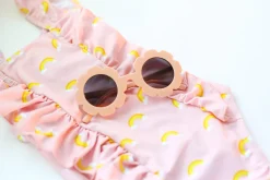 Blueberry Bay Flower Sunglasses, Blush Fashion