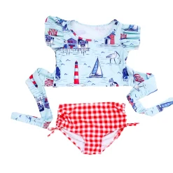 Blueberry Bay Pier House Two Piece Swimsuit Hot