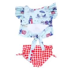 Blueberry Bay Pier House Two Piece Swimsuit Hot
