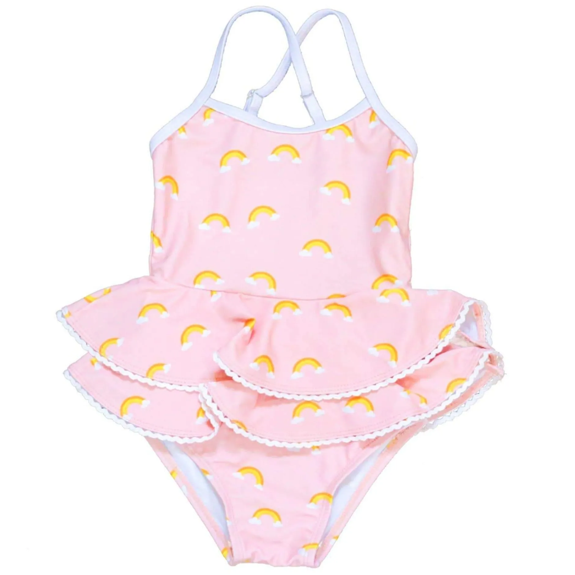 Blueberry Bay Rainbow Sand Castle Retreat One Piece Swimsuit Best