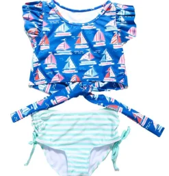 Blueberry Bay Two Piece Swimsuit - Anchors Away New