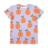 Don't Grow Up Organic Orange on Purple T-Shirt New
