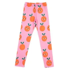 Don't Grow Up Organic Orange Leggings, Pink/Orange Fashion