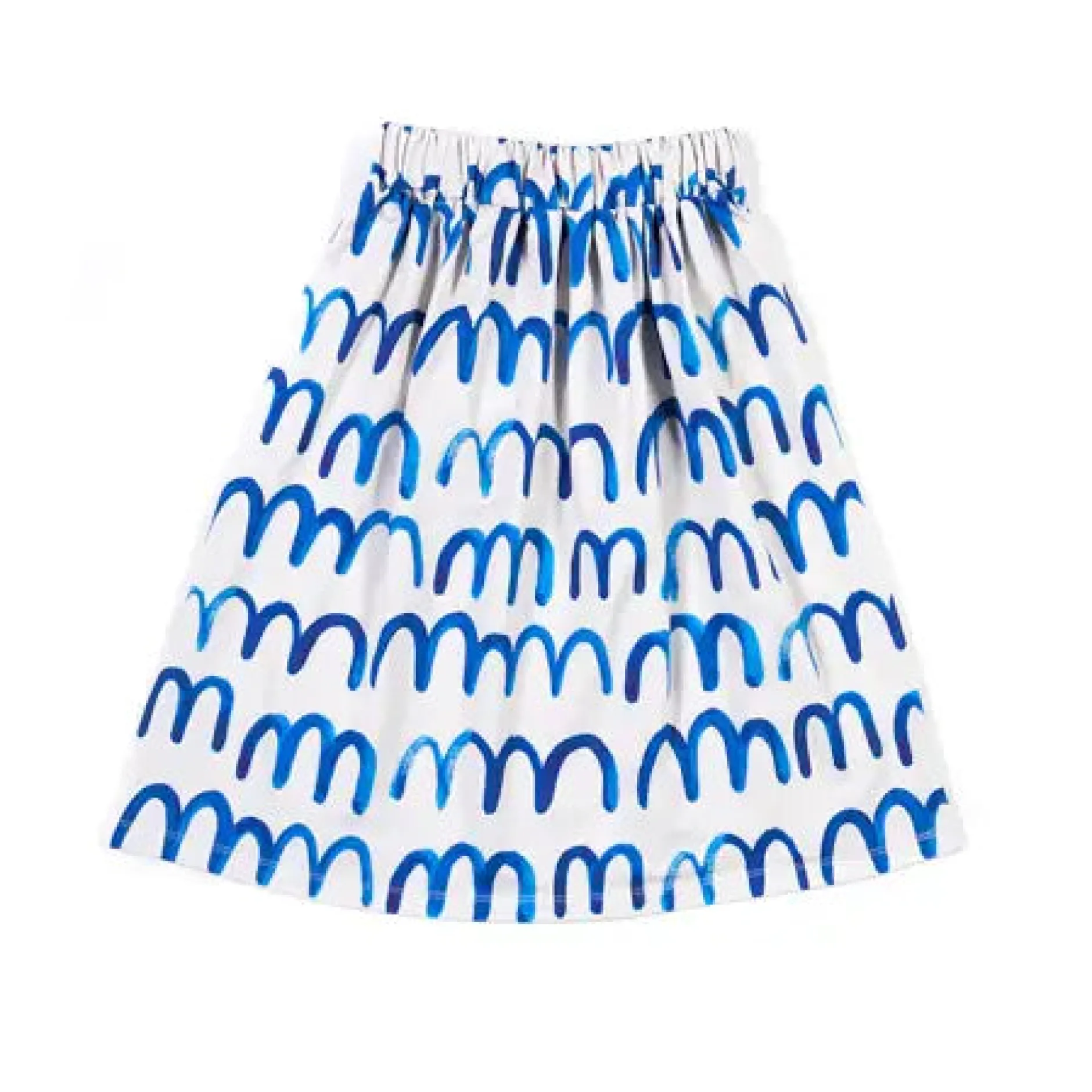 Don't Grow Up Waves on Light Grey Rock Skirt New