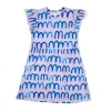 Don't Grow Up Waves on Purple Ruche Sleeve Dress Hot