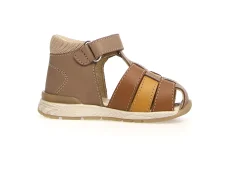 Falcotto Acry Boy's Semi Closed Sandals - Cognac/Sand Best
