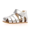 Falcotto Boy's and Girl's Alby Fisherman Sandals - Metallic Silver Outlet