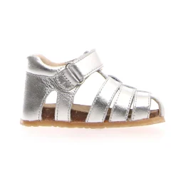 Falcotto Boy's and Girl's Alby Fisherman Sandals - Metallic Silver Outlet