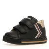 Falcotto Boy's and Girl's New Leryn Calf Sneakers, Black/Taupe Fashion
