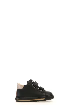 Falcotto Boy's and Girl's New Leryn Calf Sneakers, Black/Taupe Fashion