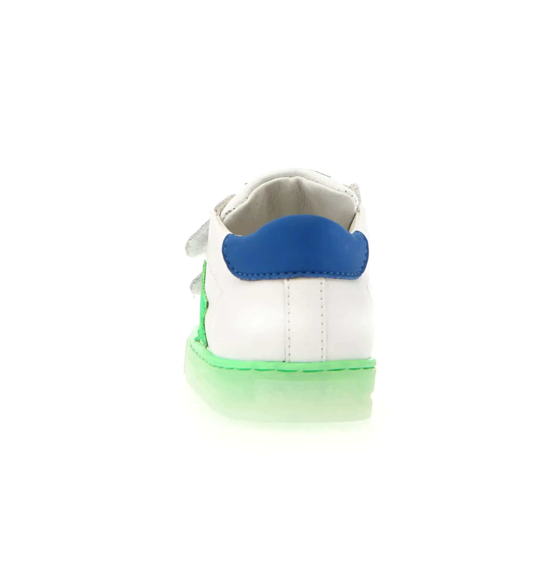 Falcotto Boy's And Girl's Sasha Vl Casual Shoes - White / Green Fluo Fashion