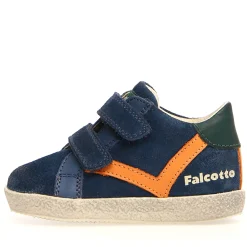 Falcotto Boy's Panki Sneakers, Indigo/Orange Sale