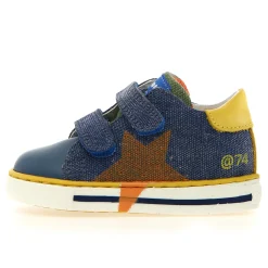 Falcotto Boy's Salazar 3 Vl Casual Shoes - Azure / Yellow / Orange Discount