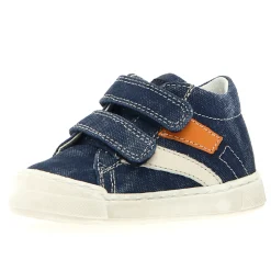 Falcotto Boy's Wallis Vl Casual Shoes - Jeans / Milk / Orange Clearance