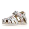 Falcotto Girl's Alby Suede Sandals - Flowery White Online
