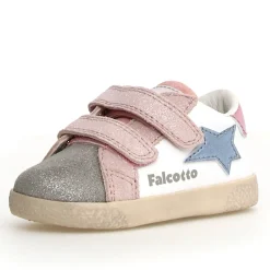 Falcotto Girl's Alnoite 2 Vl Casual Shoes - Metallic Silver / White / Cipria Outlet