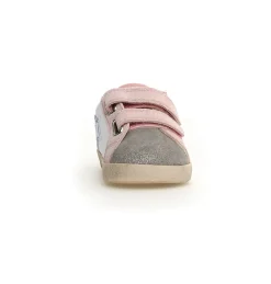 Falcotto Girl's Alnoite 2 Vl Casual Shoes - Metallic Silver / White / Cipria Outlet