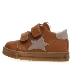 Falcotto Girl's and Boy's Sasha Vl Calf Fashion Sneakers - Cuoio/Dark Grey Clearance