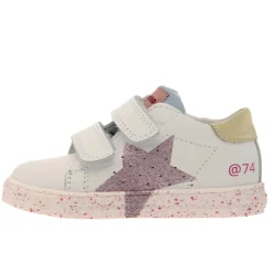 Falcotto Girl's Salazar 3 Vl Casual Shoes - White / Paglia / Pink Clearance