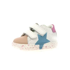 Falcotto Girl's Salazar 3 Vl Casual Shoes - White / Deep Pink / Light Dream Outlet
