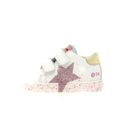 Falcotto Girl's Salazar 3 Vl Casual Shoes - White / Paglia / Pink Clearance