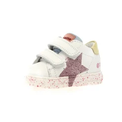 Falcotto Girl's Salazar 3 Vl Casual Shoes - White / Paglia / Pink Clearance