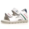 Falcotto Glimmery Boy's and Girl's Sandals - White/Azure New