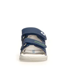 Falcotto Glimmery Boy's and Girl's Sandals - Azure/Yellow Fluo Clearance