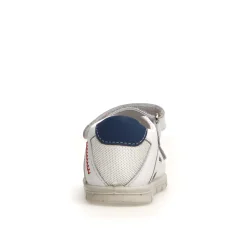 Falcotto Glimmery Boy's and Girl's Sandals - White/Azure New