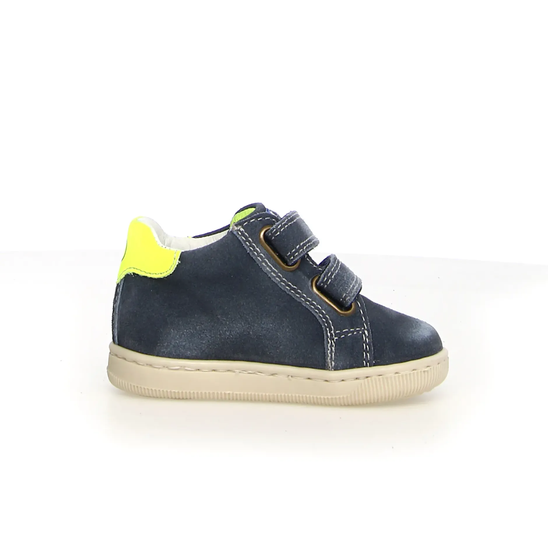 Falcotto Kiner Vl Boy's Casual Shoes - Navy/Yellow Hot