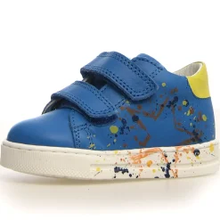 Falcotto Lacus 2 VL Boy's Sneakers - Oltremare/Yellow Hot