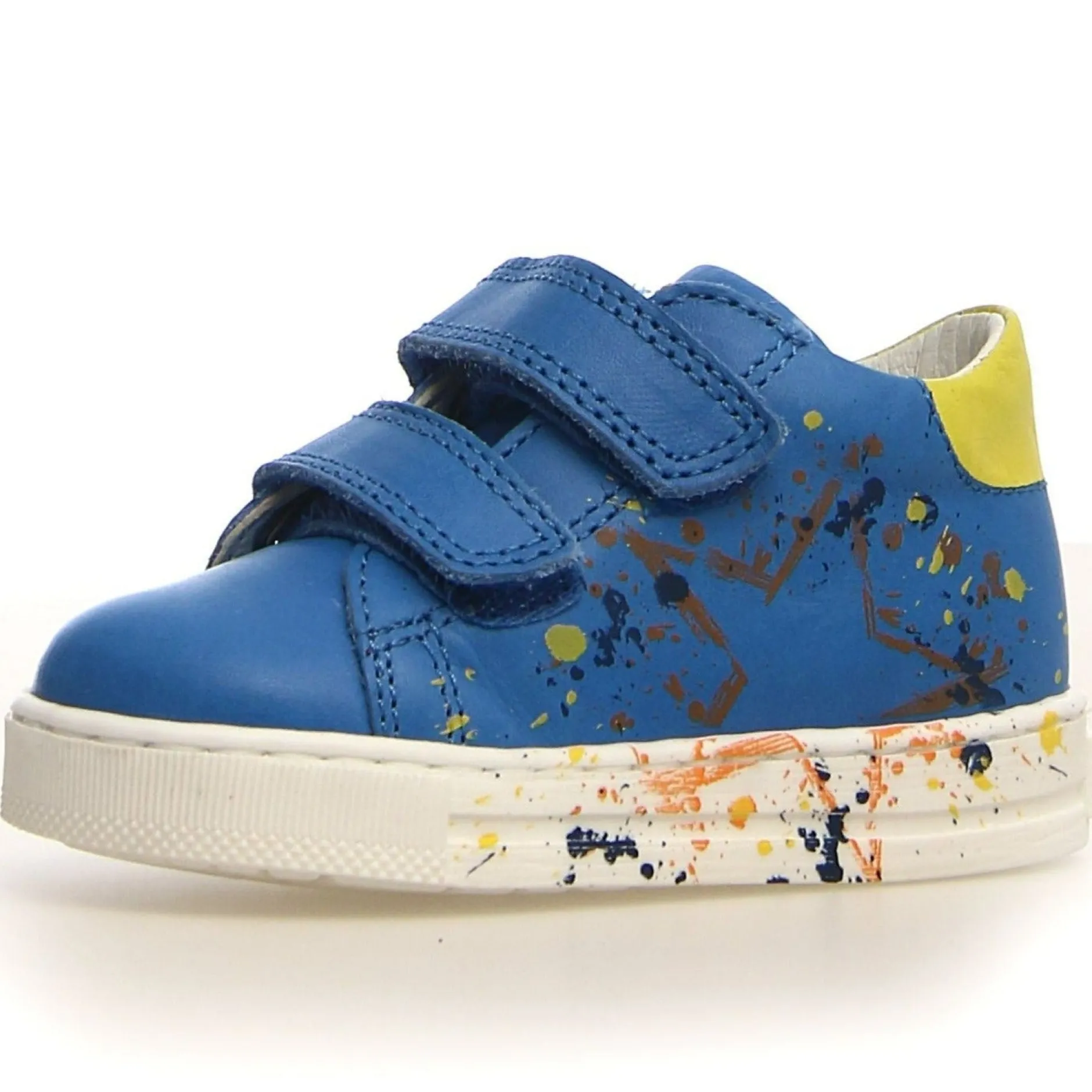 Falcotto Lacus 2 VL Boy's Sneakers - Oltremare/Yellow Hot