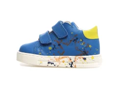 Falcotto Lacus 2 VL Boy's Sneakers - Oltremare/Yellow Hot