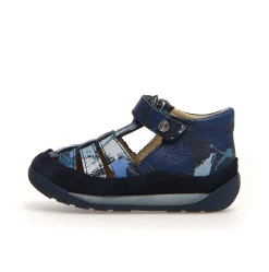 Falcotto Laguna Boy's Sandals - Navy Camu Print New