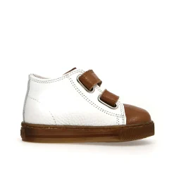 Falcotto Michael Boy's Sneakers - White/Cognac Clearance