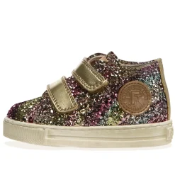 Falcotto Michael Girl's Casual Shoes - Glitter Shaded Platinum Multi Outlet