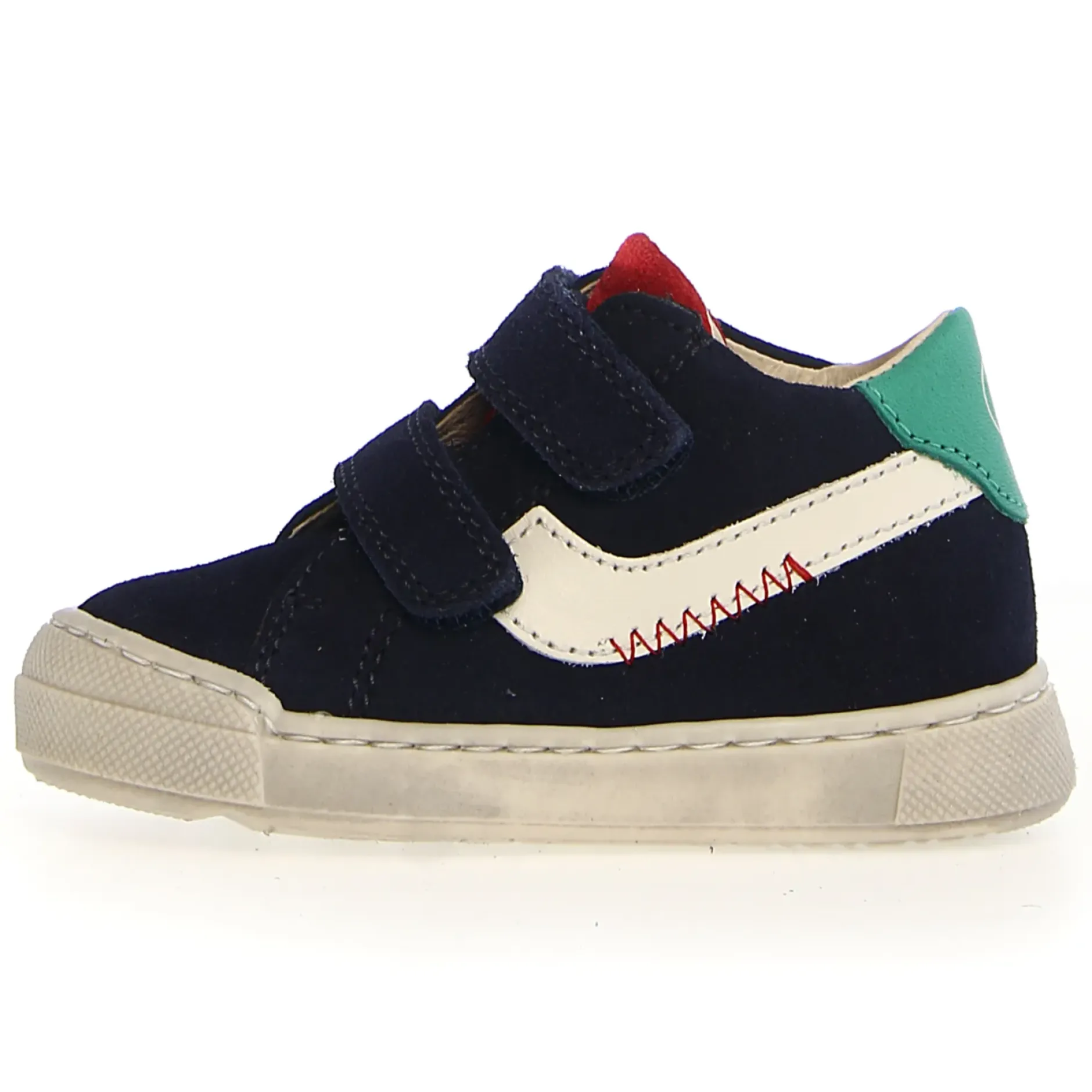 Falcotto Palom Vl Boy's and Girl's Casual Shoes - Navy/Milk/Green Fashion