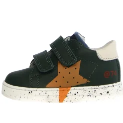 Falcotto Salazar 3 Vl Boy's and Girl's Casual Shoes - Green Bottle/Orange/Azure Discount