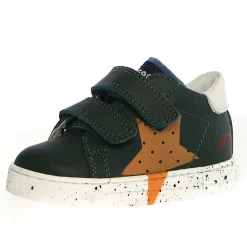 Falcotto Salazar 3 Vl Boy's and Girl's Casual Shoes - Green Bottle/Orange/Azure Discount